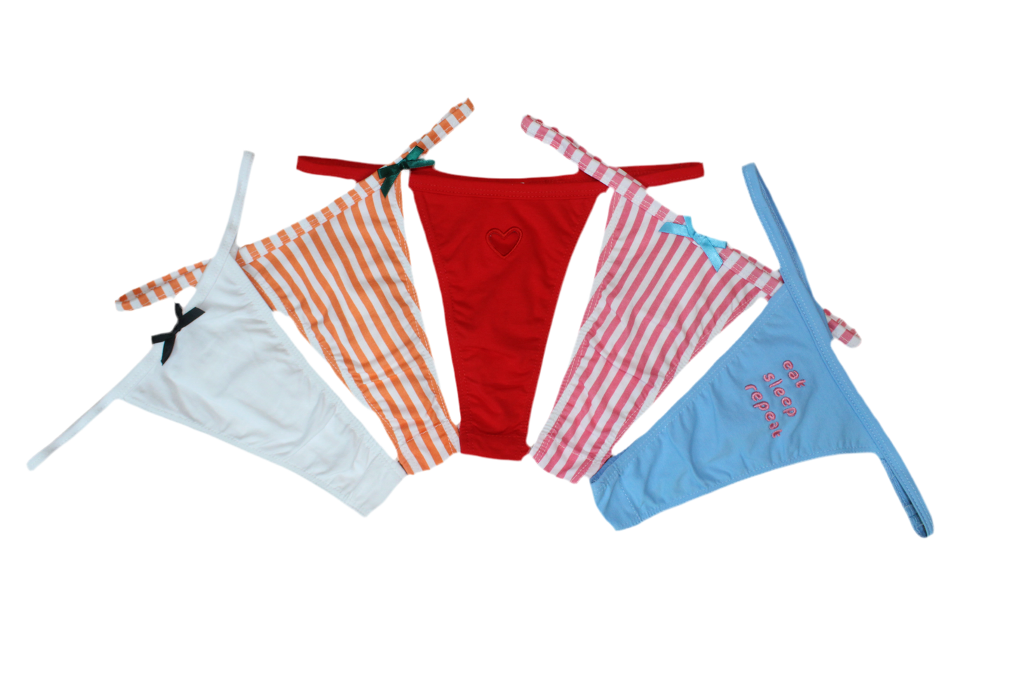 “With Love” Cotton Thong Panty Pack
